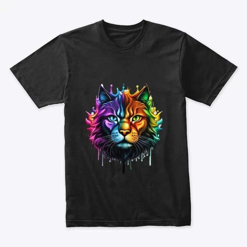 Rainbow Color cat