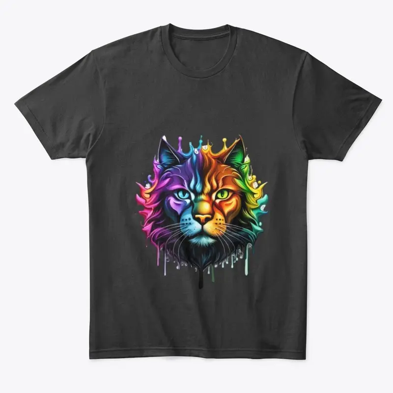 Rainbow Color cat