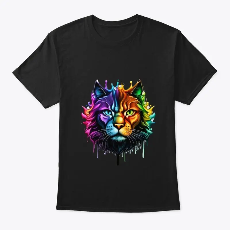 Rainbow Color cat